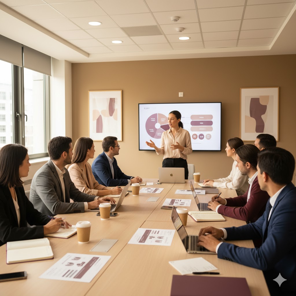 [Imagen de un taller corporativo]